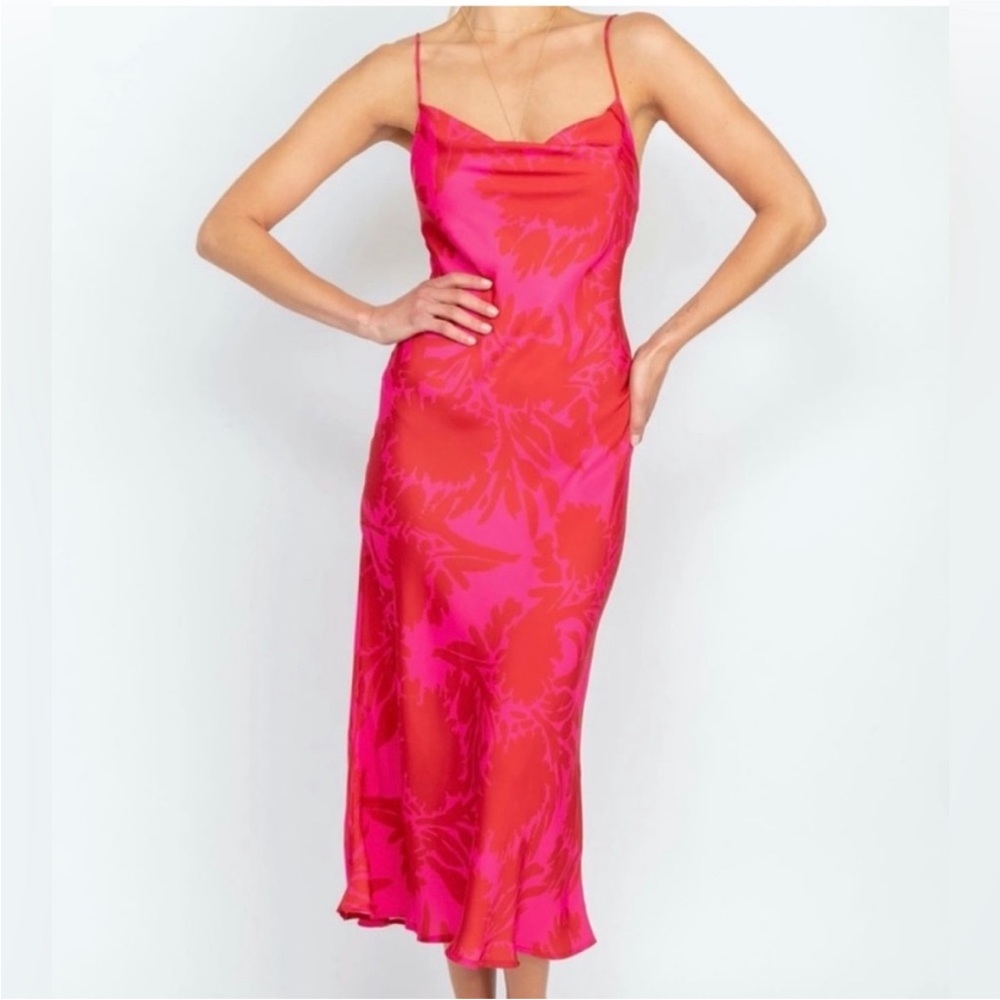 RESA Berri Slip Dress in Maui Print XS